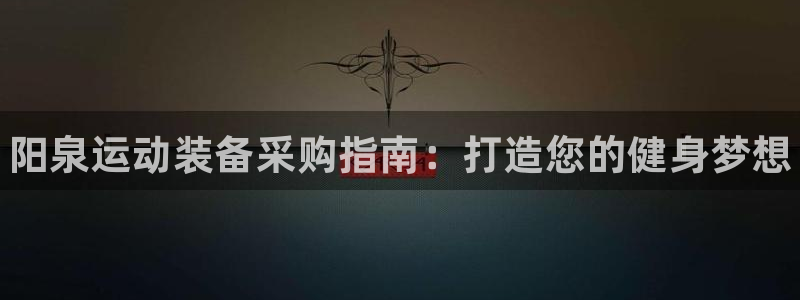 欧陆官方网站:阳泉运动装备采购指南:打造您的健身梦想